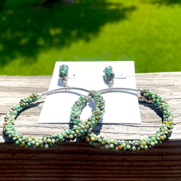 Kendra Scott Jewelry - Kendra Scott
Russel Beaded Green Loop Drop Earrings